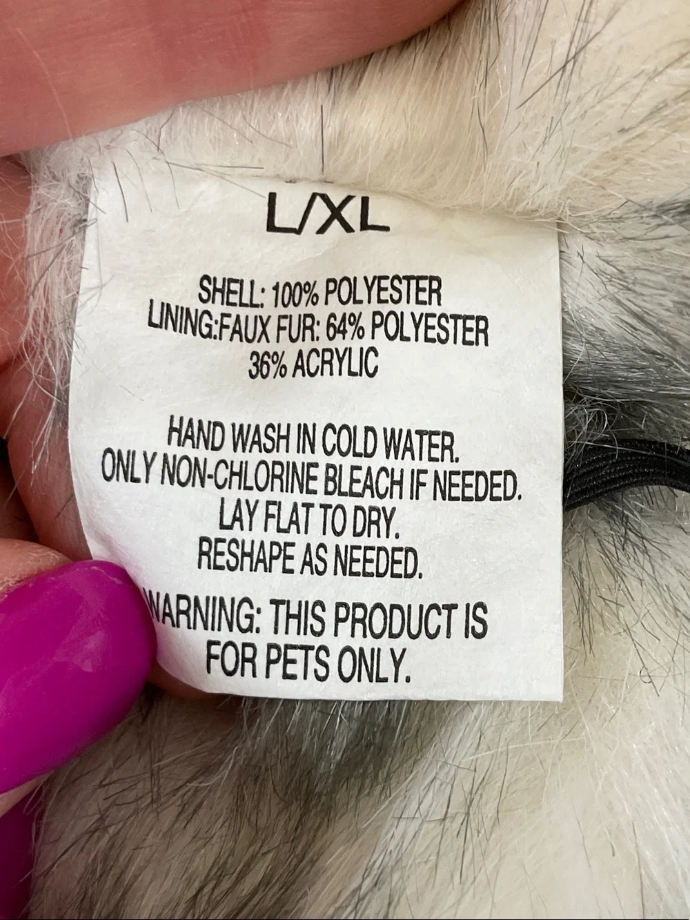 Dog Faux Fur Trapper Hat NWOT